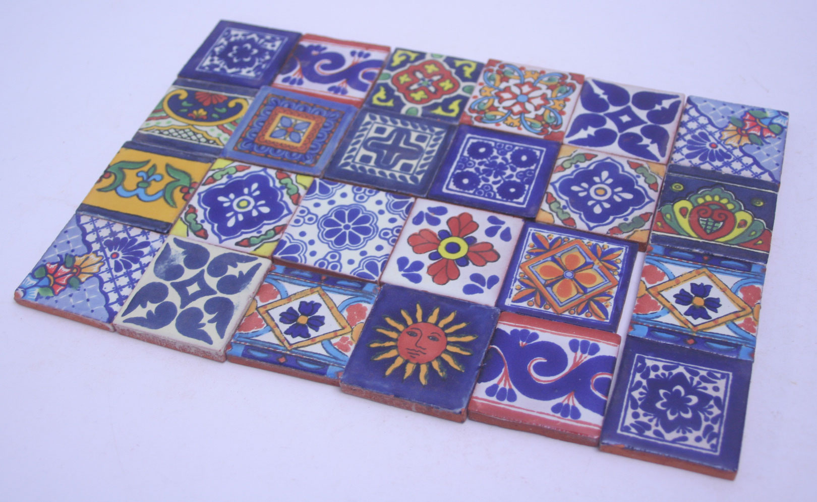 B55-24-01 - WILDER MIX 24 x bunte Fliesen 5x5cm - Sonderposten