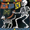 Relief-Fliese 10x10 - Gassi gehen, Hund