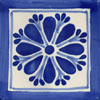 Handbemalte Fliese 10x10 - Amapola Pluma