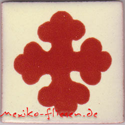 9-13-90 - Handbemalte Fliese 5x5 - Cruz TC