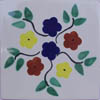 Handbemalte Fliese 15x15 - Bouquet