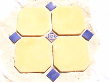Handbemalte Fliese 5x5, Madrid