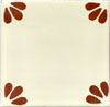 Handbemalte Fliese 15x15 - Bellis tc