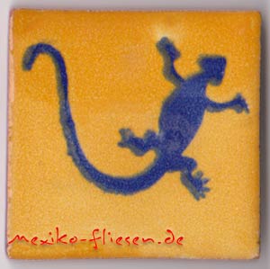 9-13-105 - Handbemalte Fliese 5x5 - Lagartija