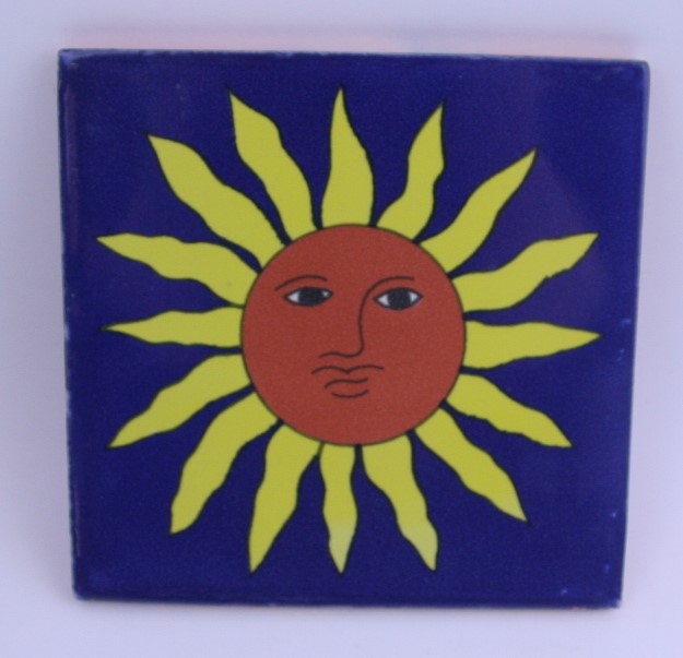5-2-38-37 - Handbemalte Fliese 15x15 - Sol