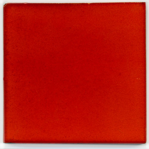 9-8-3722 - Handbemalte Fliese 10x10 - rot