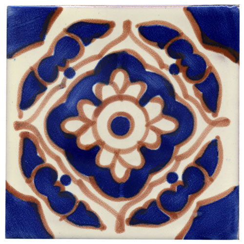 5-2-33-45 - Handbemalte Fliese - 10x10 Toledo
