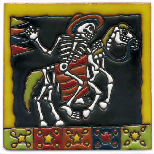 9-25-022 - Relief-Fliese 15x15 - Rodeo-Skelett