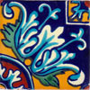 Handbemalte Fliese 10x10  - Gotico