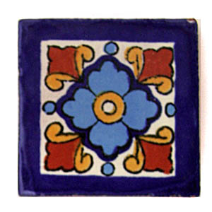 9-13-71 - Handbemalte Fliese 5x5 - Aubrieta