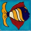 Handbemalte Fliese 5x5 - Fisch