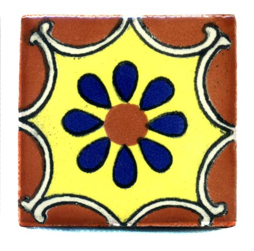 5-2-3001f - Handbemalte Fliese 5x5, Arabesque
