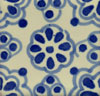 Handbemalte Fliese 5x5, Lace azul