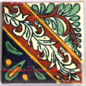 9-13-97 - Handbemalte Fliese 5x5 - Talaverado