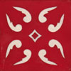 Relief-Serie 10x10 Lion Fondo rojo