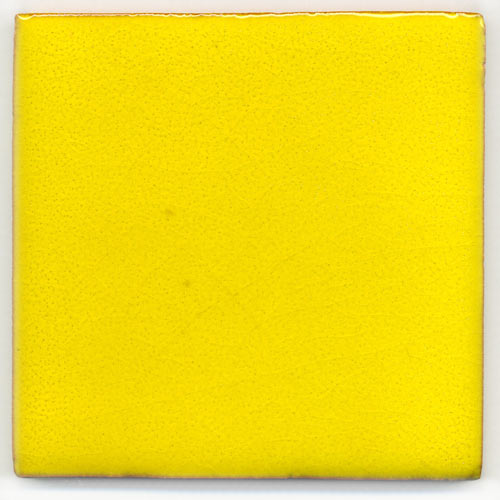 9-8-3618 - Handbemalte Fliese 10x10 - zitronengelb