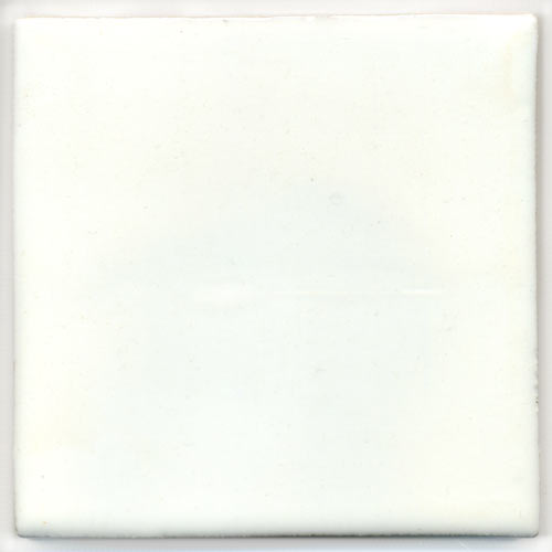 9-8-3645 - Handbemalte Fliese 10x10 - uni - blanco puro