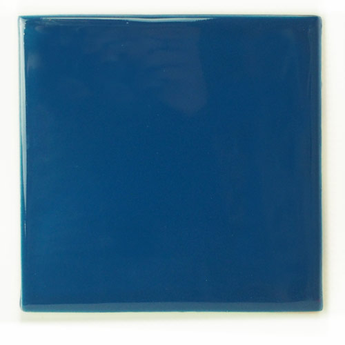 5-8-3855 - Handbemalte Fliese 15x15 uni petrol