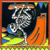 Relief-Fliese 15x15 - Halfpipe-Skelett