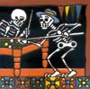 Relief-Fliese 15x15 - Billardspieler