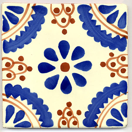 5-2-38-48 - Handbemalte Fliese 15x15 - Madrid