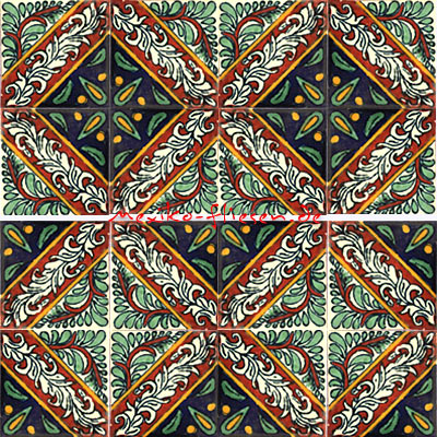 Handbemalte Fliese 5x5 - Talaverado