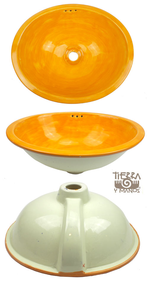 3-02-706 - Waschbecken 44x36, oval, mango gewaschen