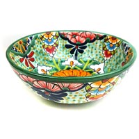 Mini-Waschbecken, rund 28 cm, Flores Talavera
