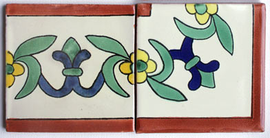 Eckfliese 10x10 Lilia Fondo Blanco