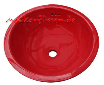 4-05-022 - Waschbecken rund, 34,5cm, rot