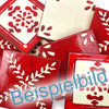 Relief-Fliesen Rot-Weiss - B-Ware 10 Stück