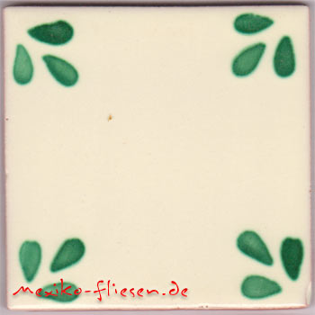 5-2-33-96 - Handbemalte Fliese 10x10 - Bellis verde