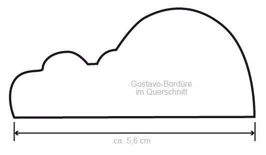  Gustavo, Relief-Bordüre - mango