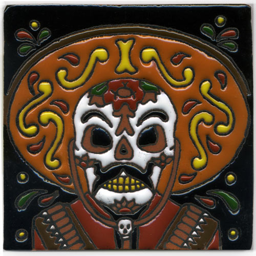 9-24-007 - Relief-Fliese 10x10 - Pancho Villa