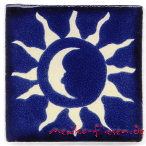 9-13-14 - Handbemalte Fliese 5x5 - Eclipse SL