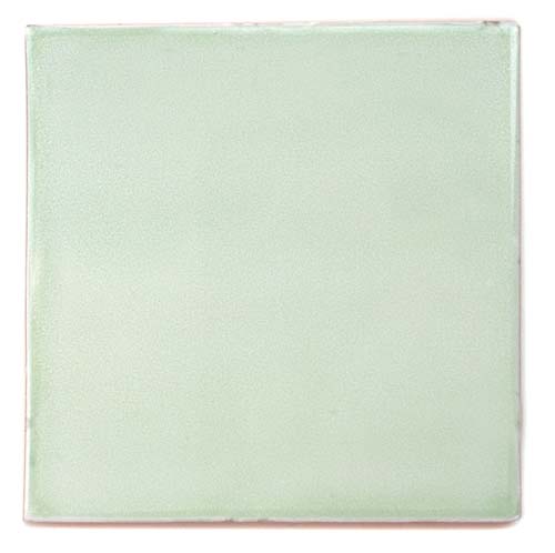 5-8-3847 - Handbemalte Fliese 15x15 uni verde mel