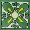 Handbemalte Fliese 10x10 - Avion verde