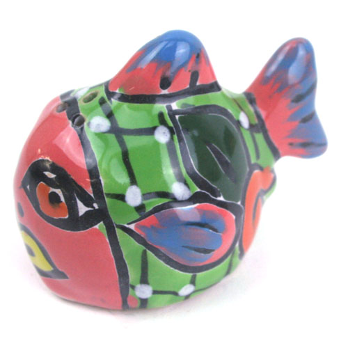 71-06-02L - Salzstreuer, Pfefferstreuer Fisch, hellgrün