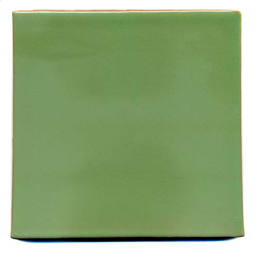 5-8-3811 - Handbemalte Fliese 15x15 uni verde claro