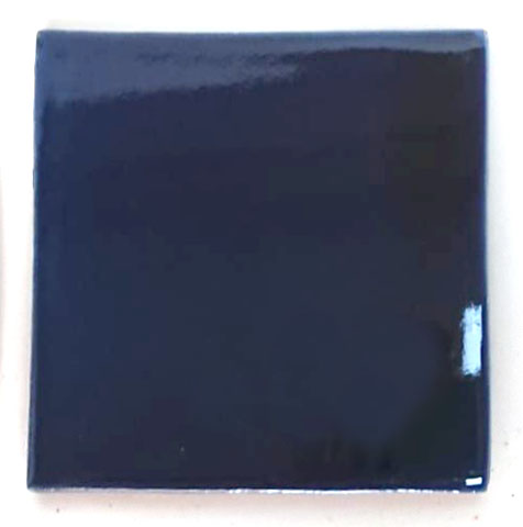 9-8-3660 - Handbemalte Fliese 10x10 - Meeresblau