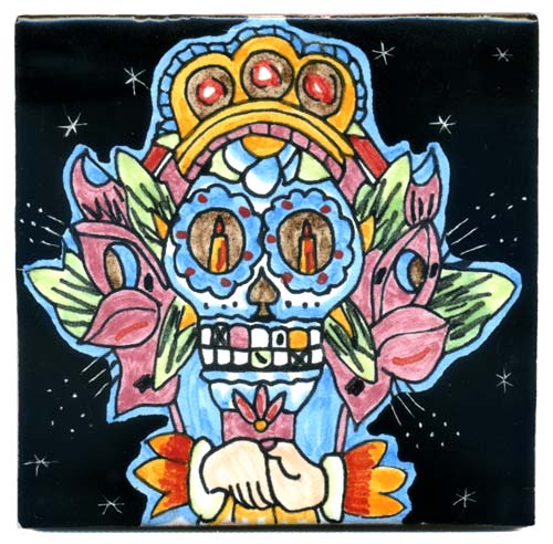 5-2-36-003 -  Handbemalte Fliese 10x10 - Velas