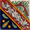 Handbemalte Fliese 10x10  - Talaverado
