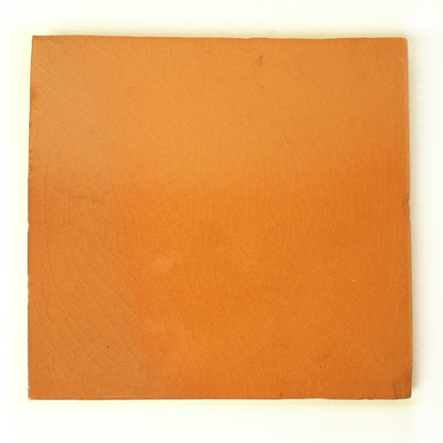 5-8-3816 - Handbemalte Fliese 15x15 uni terrakotta