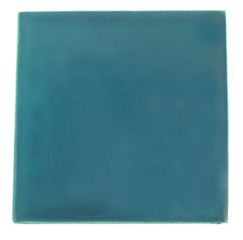 9-8-3655 - Handbemalte Fliese 10x10 - Petrol