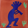 Fliese 10x10 - Kokopelli azul tc