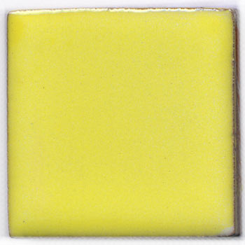 9-8-3435 - Handbemalte Fliese 5x5 - kanariengelb