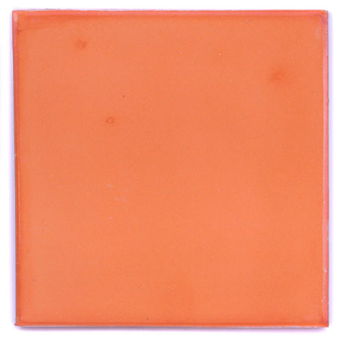 9-21-01 - Handbemalte Fliese 15x15 - Papaya gewaschen