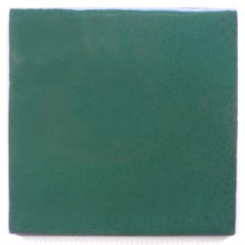 9-8-3615 - Handbemalte Fliese 10x10 - englischgrün