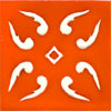 Relief-Serie 10x10 Lion orange