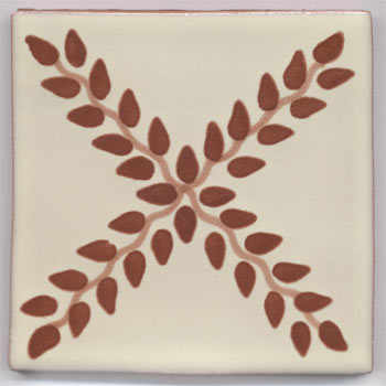 5-2-33-134 - Handbemalte Fliese 10x10 - Arbor TC